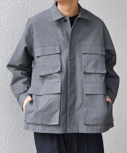 SHIPS any ミリタリージャケット モッズコート any: コットン/ナイロン