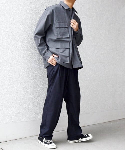 SHIPS any ミリタリージャケット モッズコート any: コットン/ナイロン