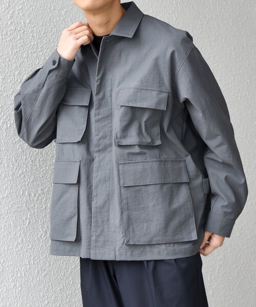 SHIPS any ミリタリージャケット モッズコート any: コットン/ナイロン