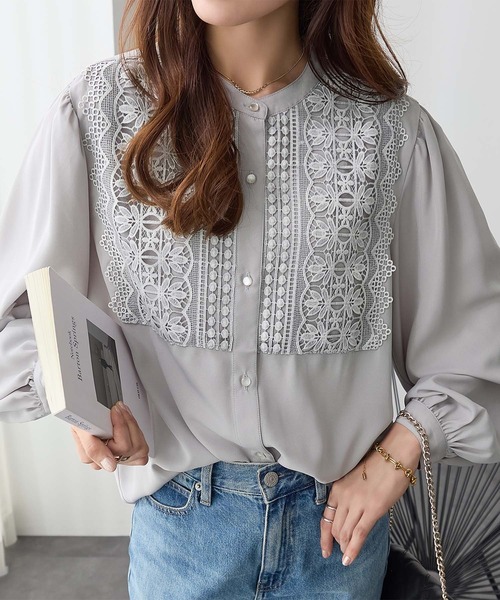 「ReDial」 長袖ブラウス L モカ レディース_画像8