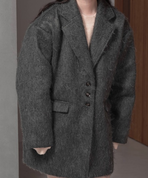 「lawgy」 コート FREE ブラウン レディース_画像2