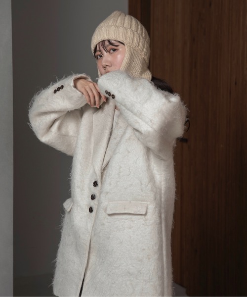 「lawgy」 コート FREE ブラウン レディース_画像7