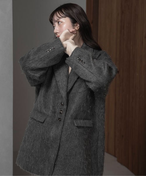 「lawgy」 コート FREE ブラウン レディース_画像9