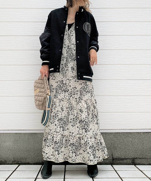 「Q」 長袖ワンピース MEDIUM ブラック系その他 レディース_画像9