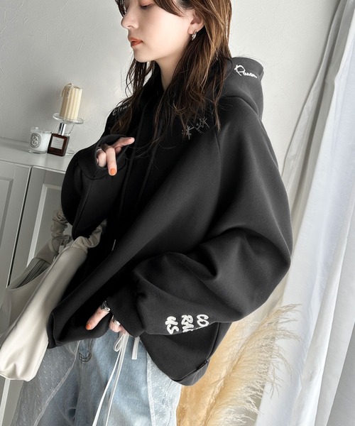 「Java」 プルオーバーパーカー SMALL チャコール レディース | Java