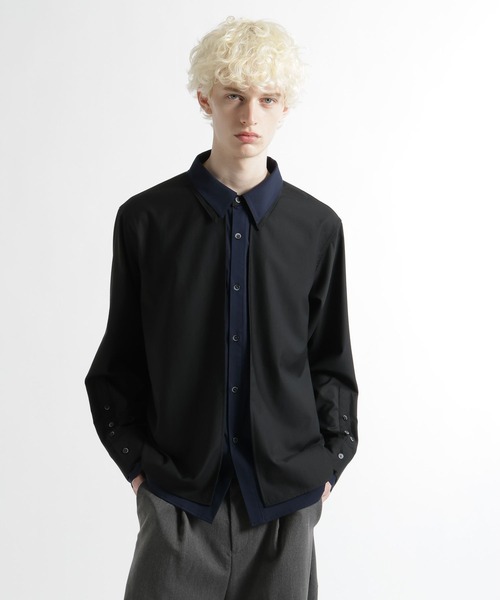 HARE（ハレ） シャツ KASANEレイヤードシャツ(HARE) メンズ : ZOZOTOWN