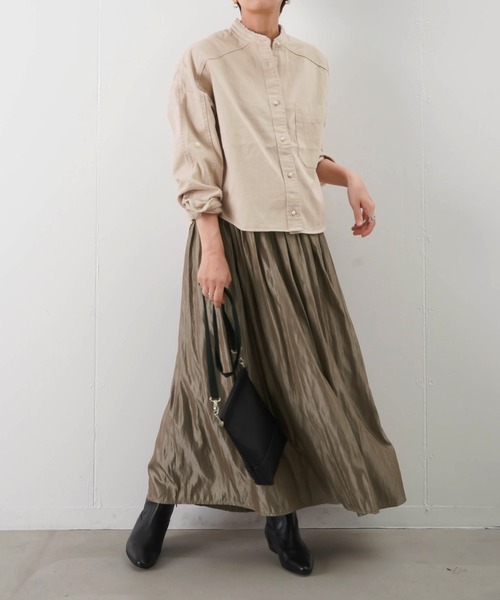 「blanc basque」 長袖ブラウス 38 アイボリー レディース_画像3