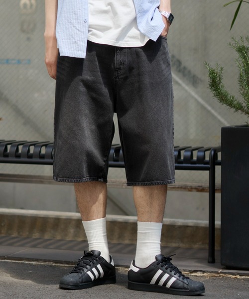 WEGO（ウィゴー） ワイドパンツ ハーフパンツ ジーンズ 短パン WEGO