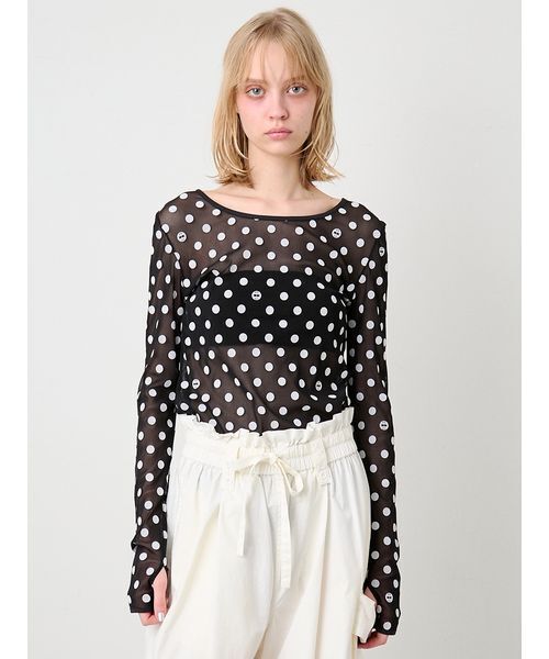 SORIN（ソリン） tシャツ Flocky Dot Long Sleeves Top/フロッキー