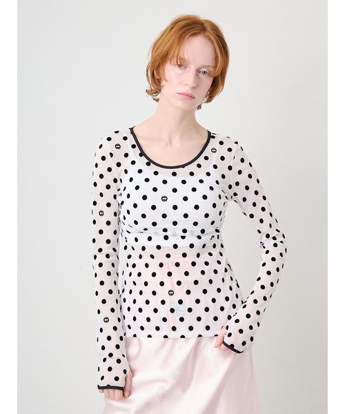 SORIN（ソリン） tシャツ Flocky Dot Long Sleeves Top/フロッキー