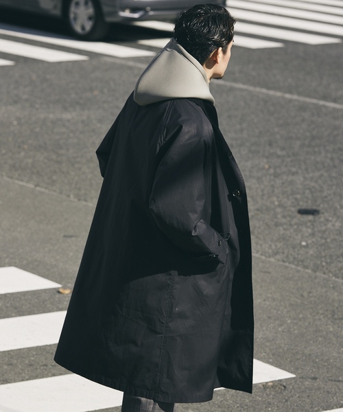 「JOURNAL STANDARD relume」 ステンカラーコート MEDIUM ブラック メンズの画像