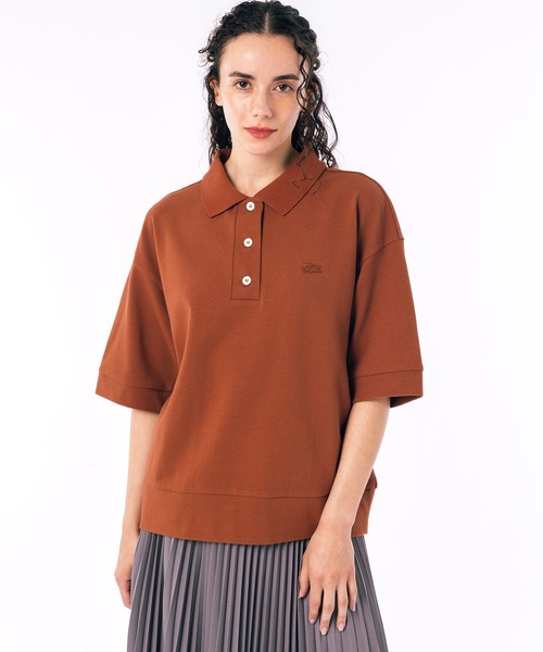 LACOSTE（ラコステ） 半袖ポロシャツ 34 ブラウン レディース 