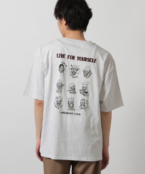 LAKOLE（ラコレ） tシャツ BACKヒゲオジTEE / 647926 メンズ