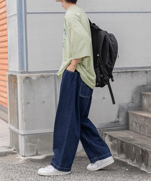 「Perushu」 デニムパンツ MEDIUM ライトブルー メンズ_画像4