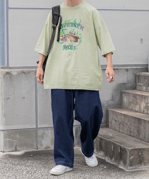 「Perushu」 デニムパンツ MEDIUM ライトブルー メンズ_画像8