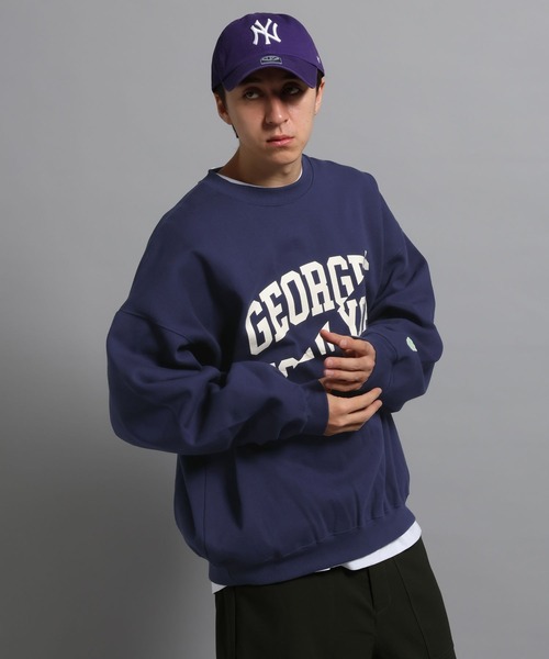 「GEORGE'S」 スウェットカットソー MEDIUM ブルー メンズ_画像9