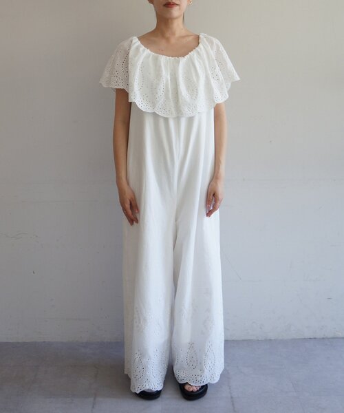 Loungedress（ラウンジドレス） オールインワン コットンレース