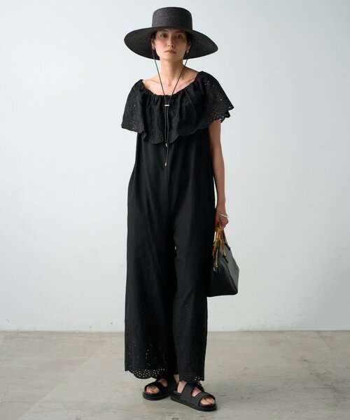Loungedress（ラウンジドレス） オールインワン コットンレース