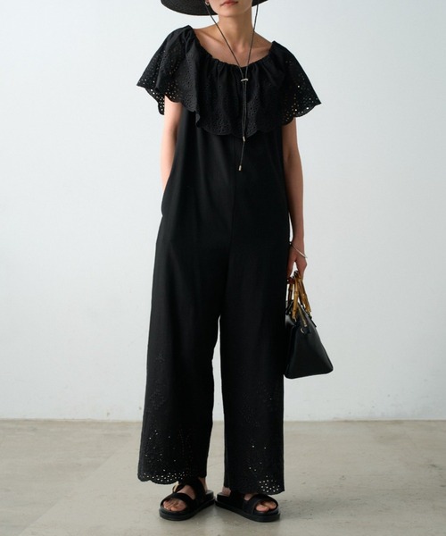 Loungedress（ラウンジドレス） オールインワン コットンレース