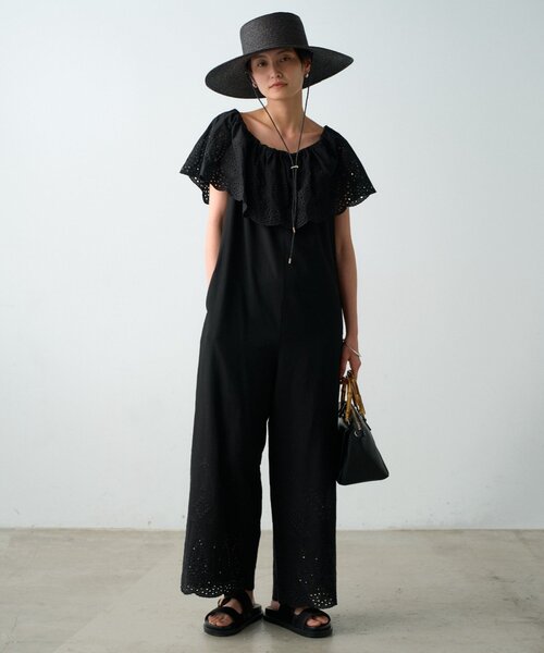 Loungedress（ラウンジドレス） オールインワン コットンレース