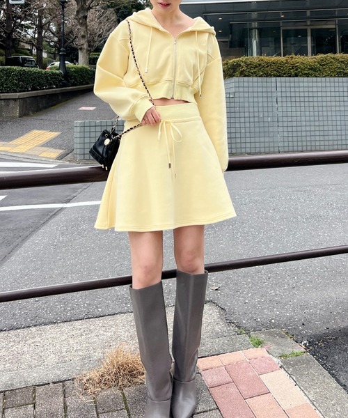 「SNIDEL」 セットアップ ONE SIZE 薄墨色 レディース