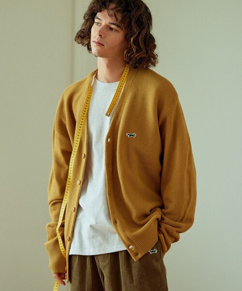「TOWNCRAFT」 「THEFOXCOLLECTION」니트 가디건 MEDIUM 올리브 남성 (5/8)
