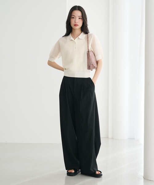 BEAUTY＆YOUTH UNITED ARROWS ニット セーター メッシュ ポロニット