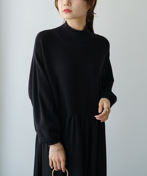 「PUAL CE CIN」 ニットワンピース FREE グレー レディース_画像4