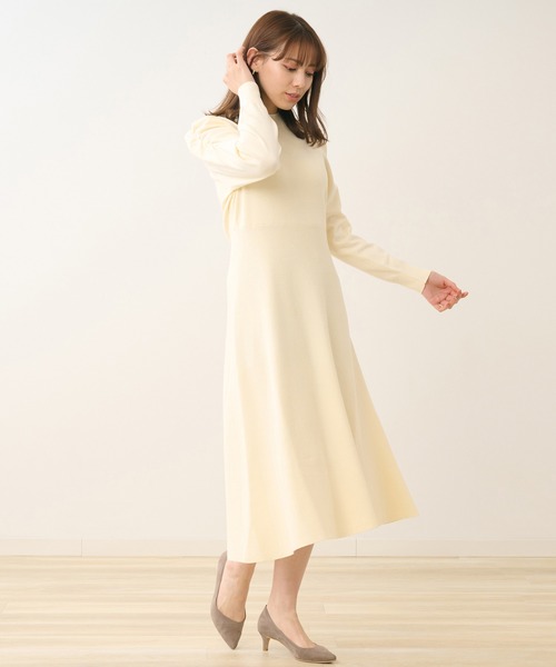 「LAISSE PASSE」 ニットワンピース MEDIUM ブラック レディース_画像9