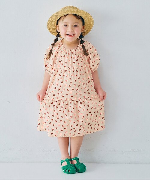 「p.premier」 「KIDS」半袖ワンピース 90 グリーン キッズ_画像8