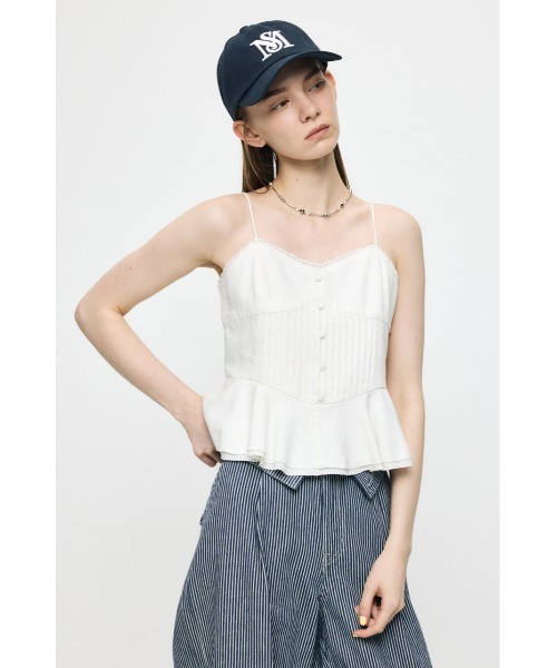 MOUSSY（マウジー） キャミソール 「セットアップ対応」LINEN BLEND