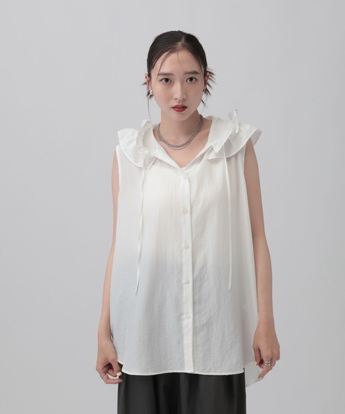 ブラウス シャツ フーディシャツノースリチュニック　813919 レディースの画像