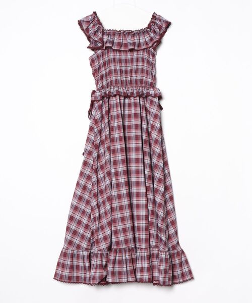 「jouetie」 半袖ワンピース MEDIUM レッド レディース_画像2