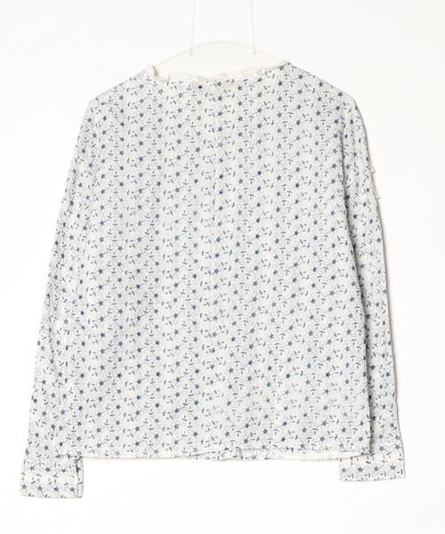 「Sister Jane」 ドット柄長袖ブラウス M ブルー レディース_画像2
