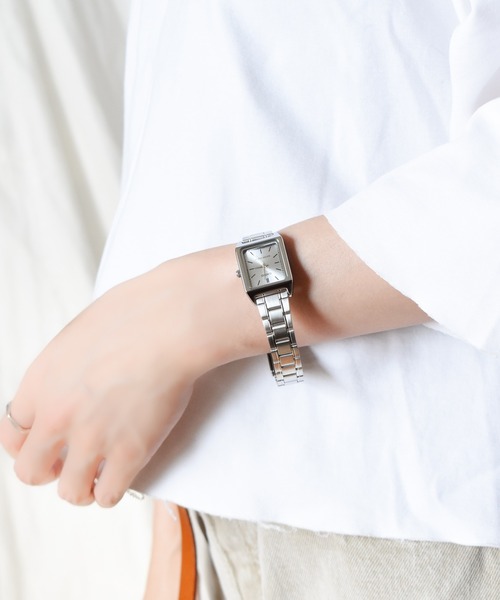 CASIO 腕時計 「CASIO」クラシックメタルスクエア レディース