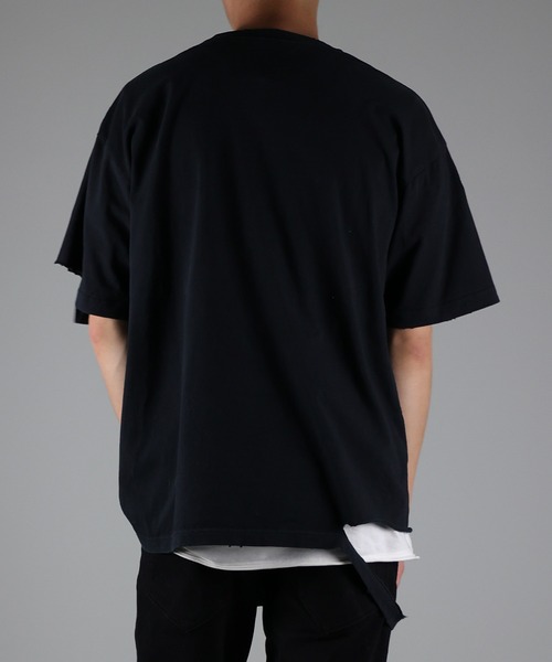 NUMBER (N)INE（ナンバーナイン） tシャツ GIVE PEACE A CHANCE DAMAGE