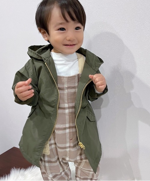 ブリストル　ブルゾン　ジャンバー　子供　ロンハーマン MAKE YOUR DAY ブルゾン ジャンバー アウター 切替ナイロン