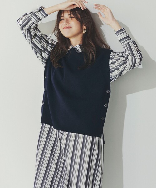 自由区（ジユウク） シャツワンピース 「洗える/セットアイテム