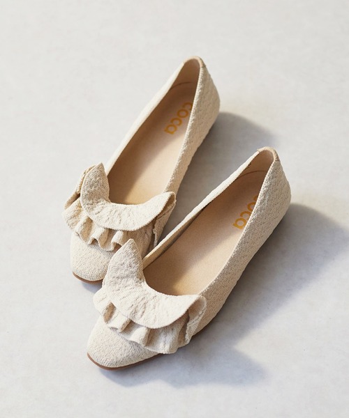 coca（コカ） パンプス 「サステナブルシリーズ」ビッグフリル ソフト