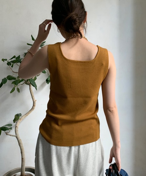 DouDou（ドゥドゥ） タンクトップ ノースリーブ 「一部WEB限定カラー