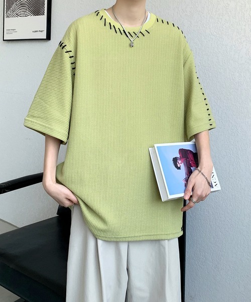 tシャツ 「FVLMEN」hand stitch halfsleeve tee/ハンドステッチ