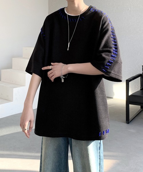 tシャツ 「FVLMEN」hand stitch halfsleeve tee/ハンドステッチ