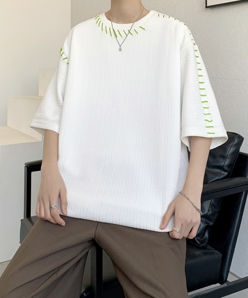 tシャツ 「FVLMEN」hand stitch halfsleeve tee/ハンドステッチ