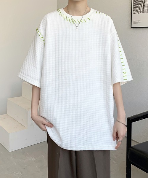 tシャツ 「FVLMEN」hand stitch halfsleeve tee/ハンドステッチ