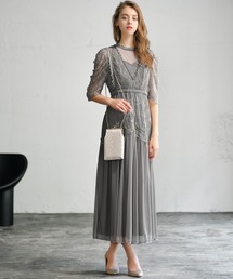 「新商品」に関するプレスリリース FOR DRESS GIRL NOW レース×ドットチュールティアード ドレス スーツ・フォーマル・ドレス