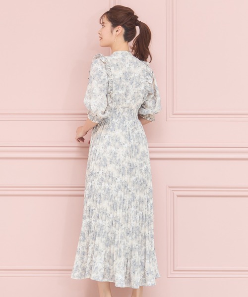 KAREN MILLEN ミニ丈ドレス ワンピース 花柄 半袖 コットン パターン：ミニ【花柄】 - sugar