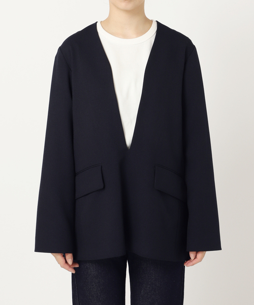 【美品】SLOBE IENA Vネックプルオーバージャケット SLOBE IENA レディース アウター Vネックプルオーバージャケット