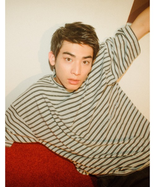 tシャツ 「Little Sunny Bite」Stripe big tee レディース メンズ