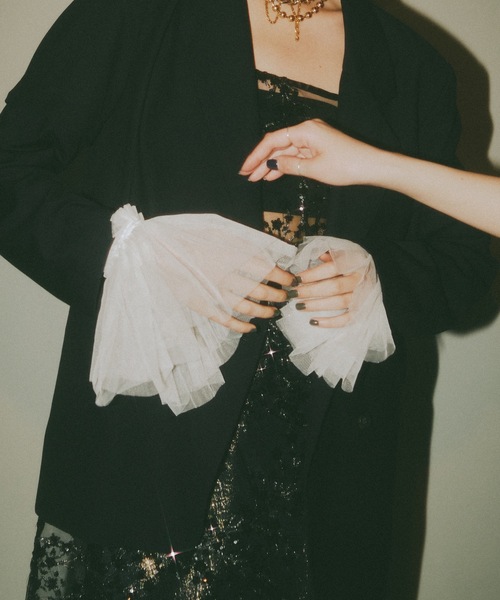 アームカバー Tulle cuffs／チュールカフス レディース
