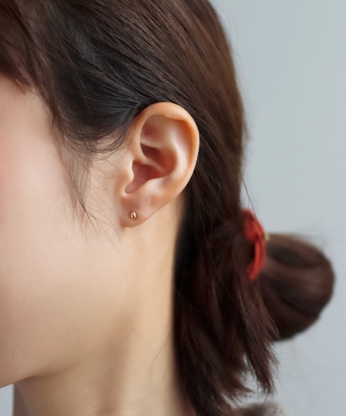 ANEMONE（アネモネ） ピアス オーバルミニピアス「K10」 レディース